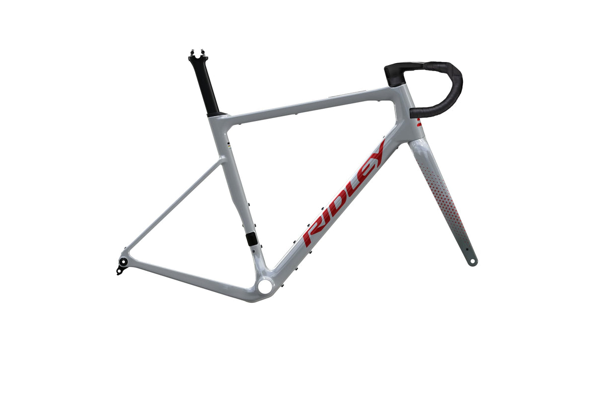 Ridley Grifn RS Road Frameset – Battleship Grey / Candy Red Metallic