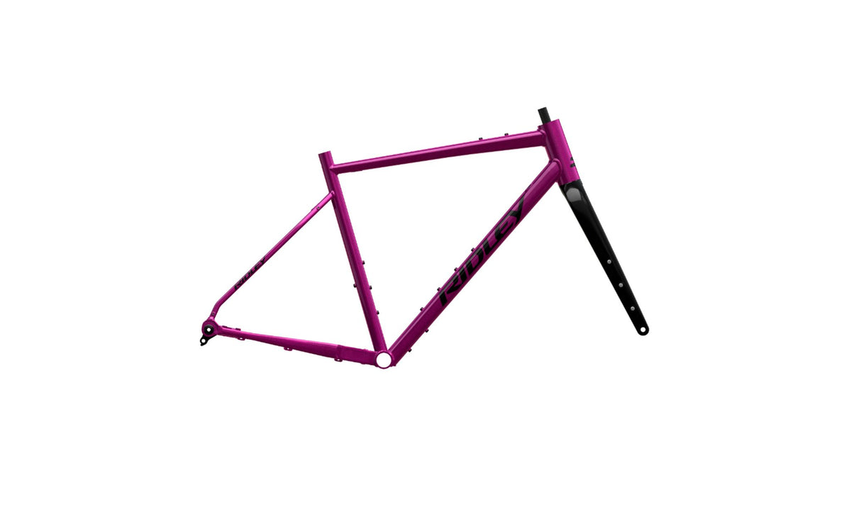 Ridley Kanzo Adventure Alu Frameset – Jazzberry Jam Metallic / Black
