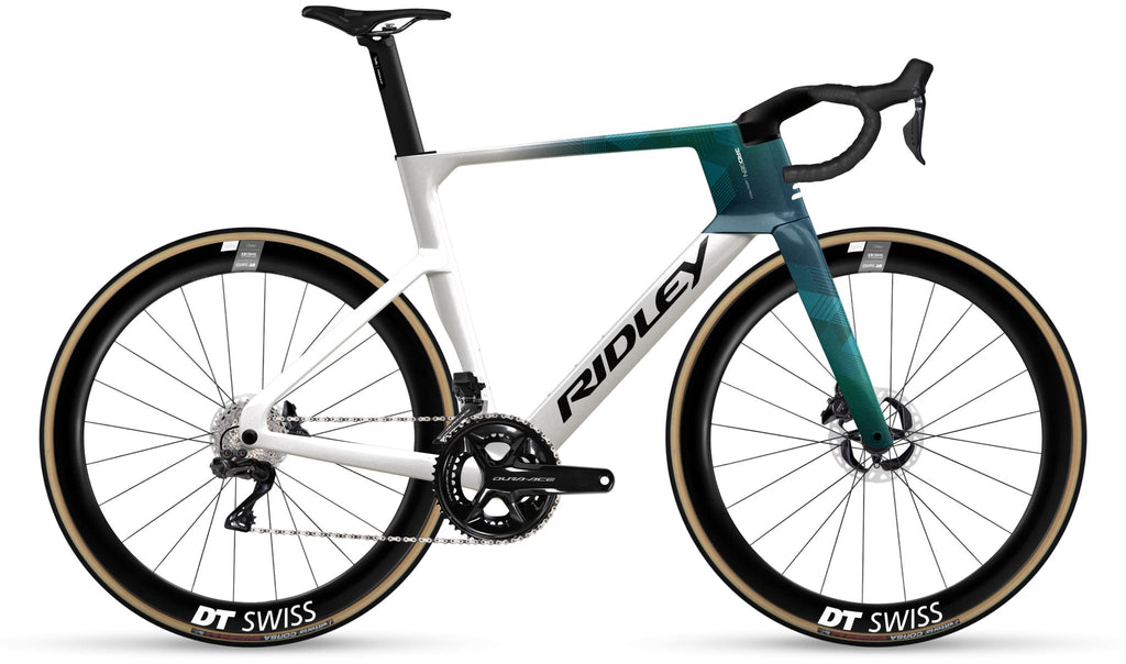 Ridley Noah Fast 3.0 Frameset – White / Petrol Blue Metallic