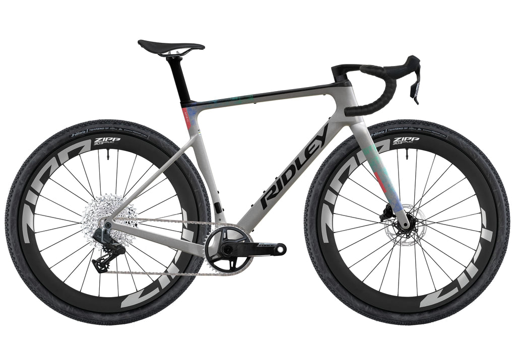Ridley ASTR RS SRAM Force XPLR 1x13 – Silver / Black / Neon Blue-Green