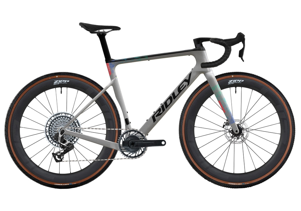 Ridley ASTR RS SRAM Red XPLR 1x13 – Silver / Black / Neon Blue-Green