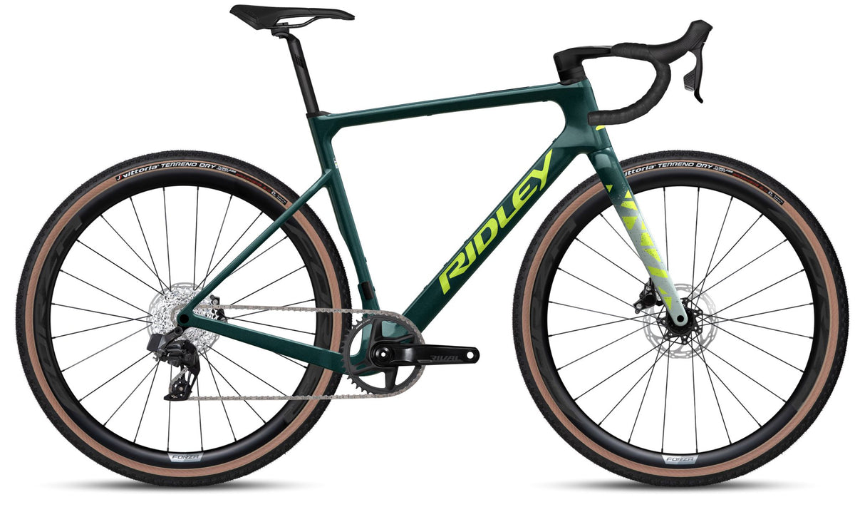 Ridley ASTR Shimano GRX600 2x12 – Storm Green Metallic / Lime Green