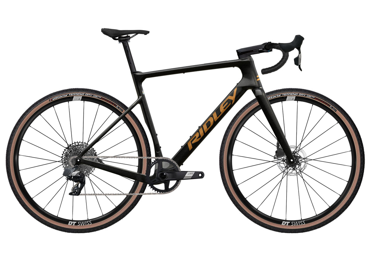 Ridley ASTR SRAM Apex XPLR AXS 1x12 – Black Metallic / Bronze Gold