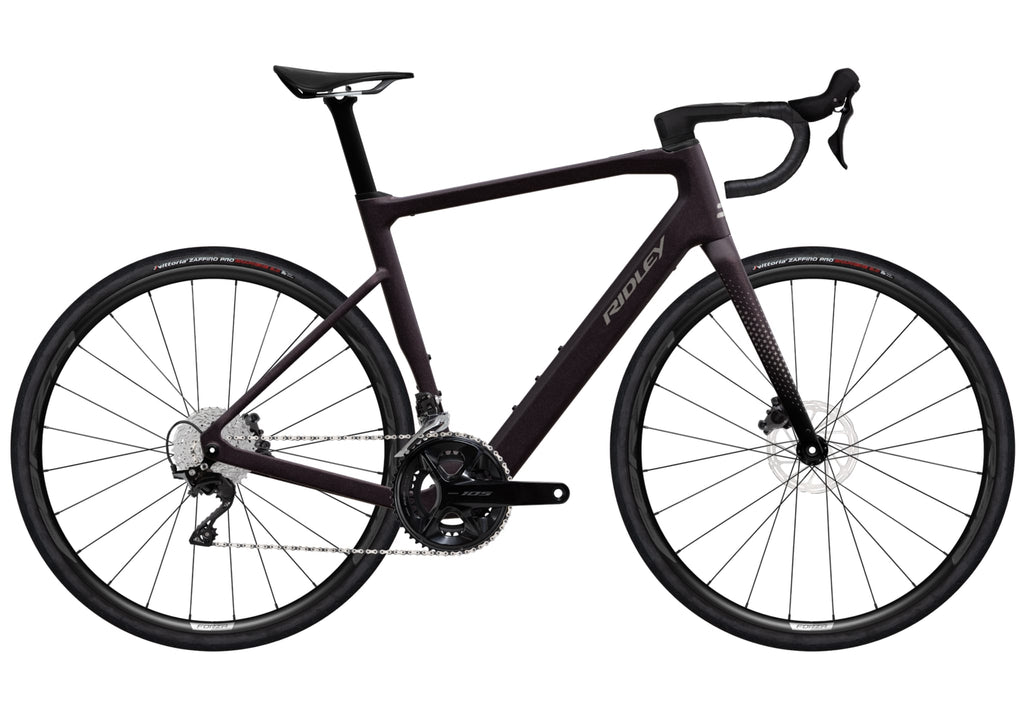 Ridley E-Grifn Road Shimano 105 - 2x12 – Dark Plum Metallic / Autumn Grey Metallic