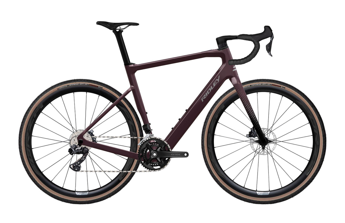Ridley E-Grifn Gravel Shimano GRX800 2x12 – Dark Plum Metallic / Autumn Grey Metallic