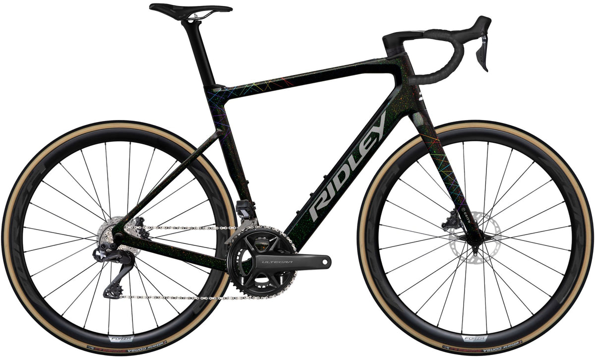 Ridley E-Grifn Road Shimano Ultegra DI2 2x12 – Starstruck Black / Silver / Neon
