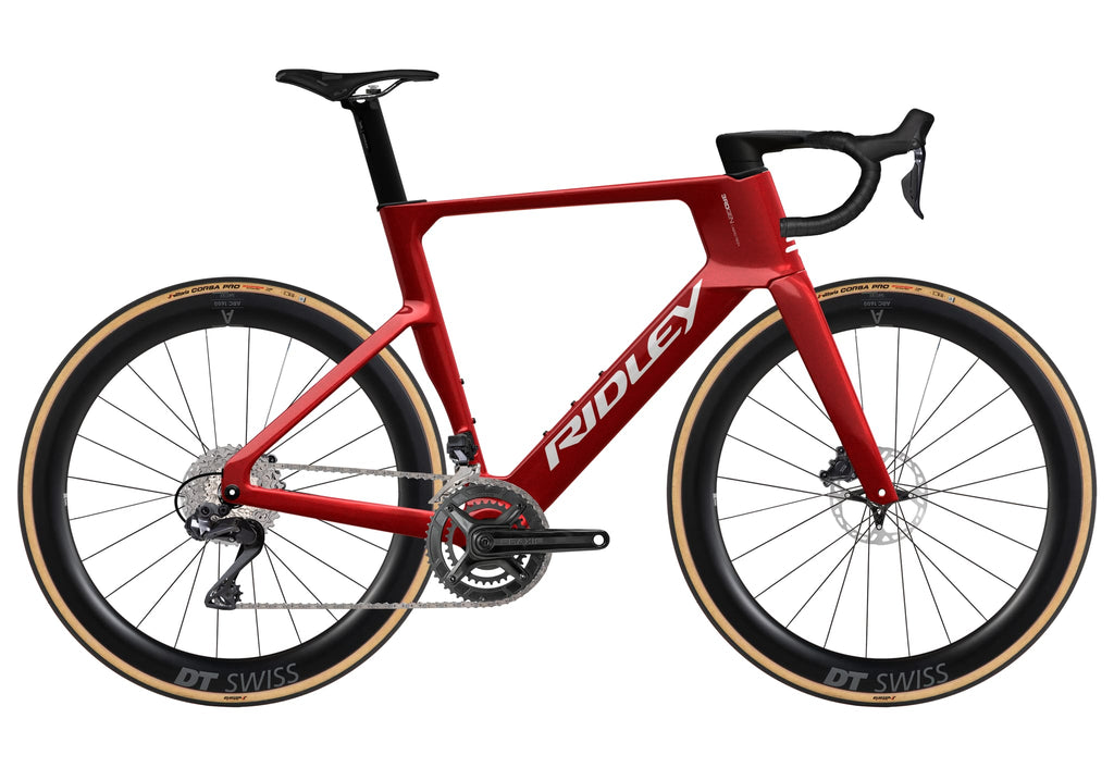 Ridley E-Noah Shimano Ultegra DI2 2x12 – Candy Red Metallic / White