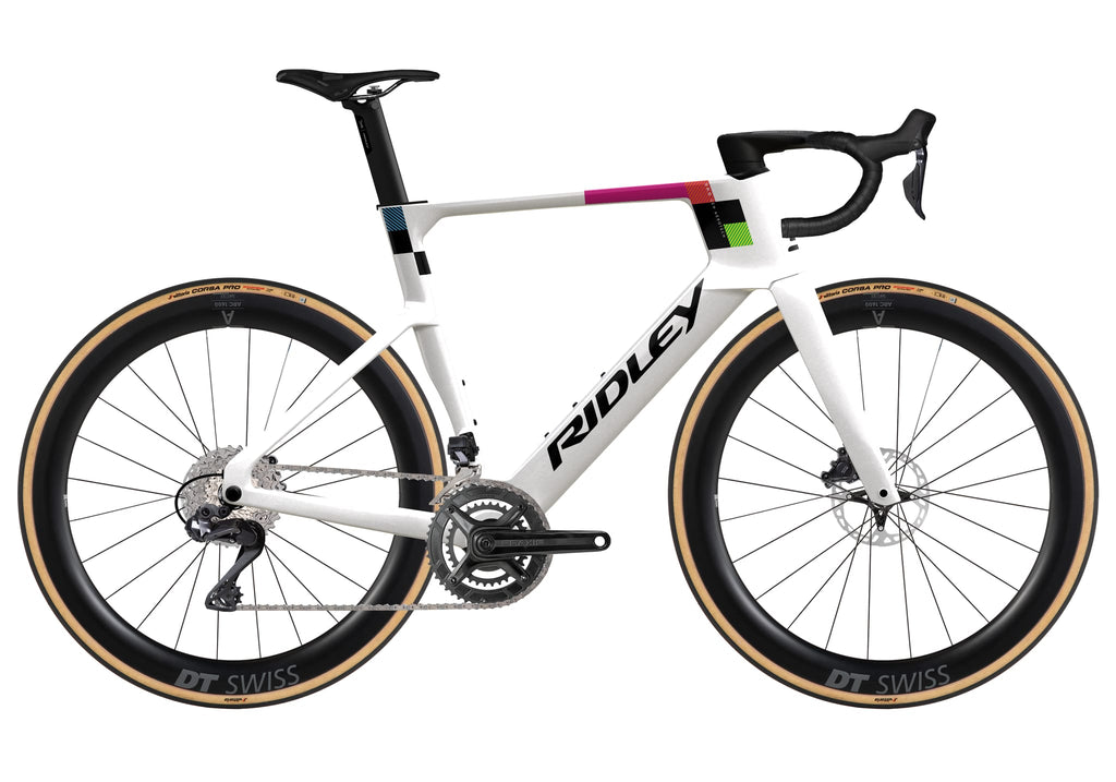 Ridley E-Noah Shimano Ultegra DI2 2x12 – Pearl White / Black