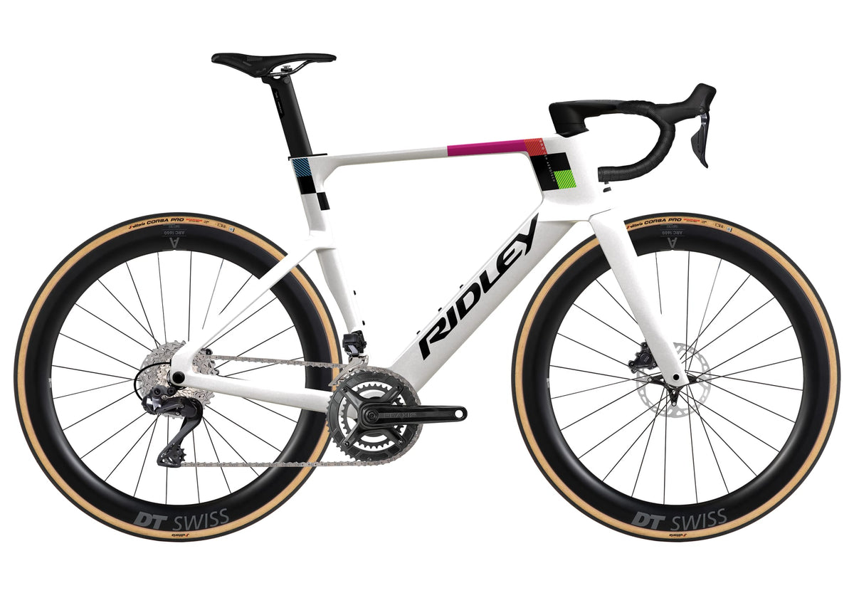 Ridley E-Noah Shimano Ultegra DI2 2x12 – Pearl White / Black