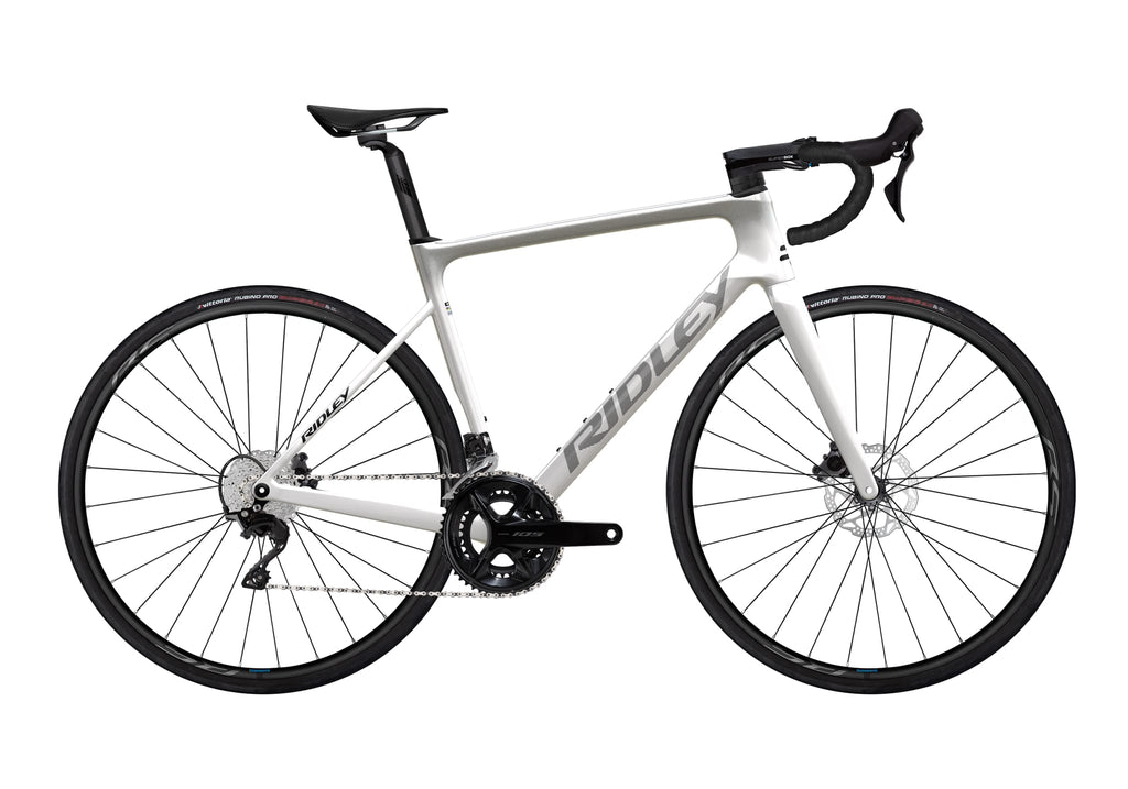 Ridley Falcn Shimano 105 - 2x12 – Pearl White / Silver
