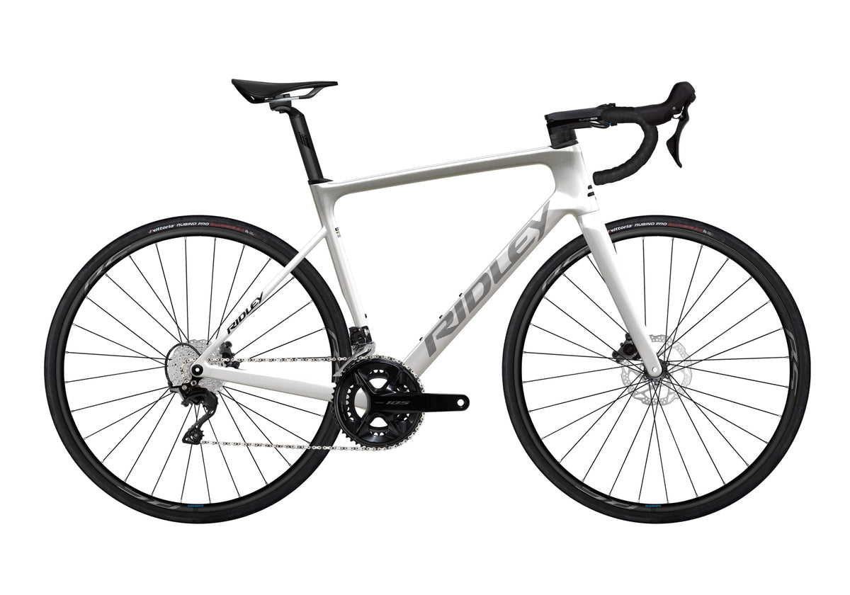 Ridley Falcn Shimano 105 - 2x12 – Pearl White / Silver