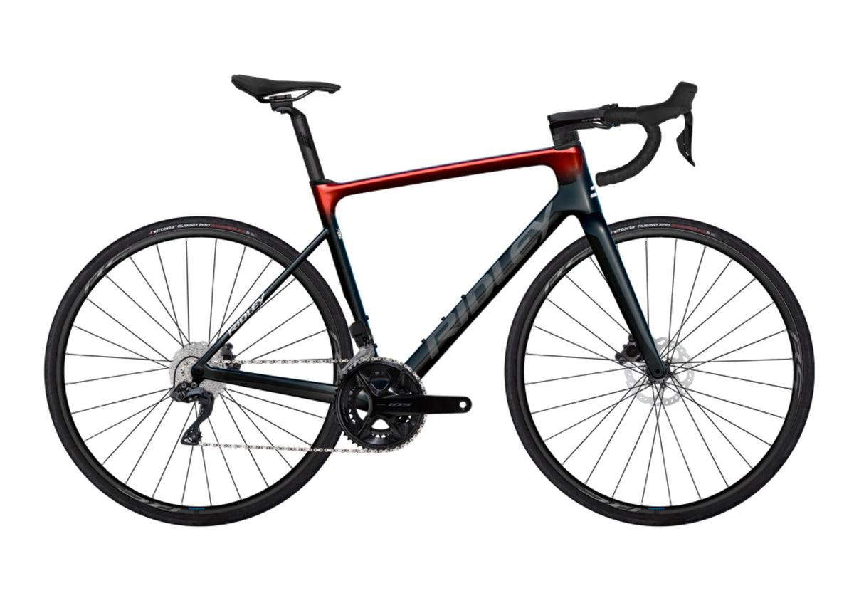 Ridley Falcn Shimano 105 DI2 2x12 – Black / White / Candy Red Metallic