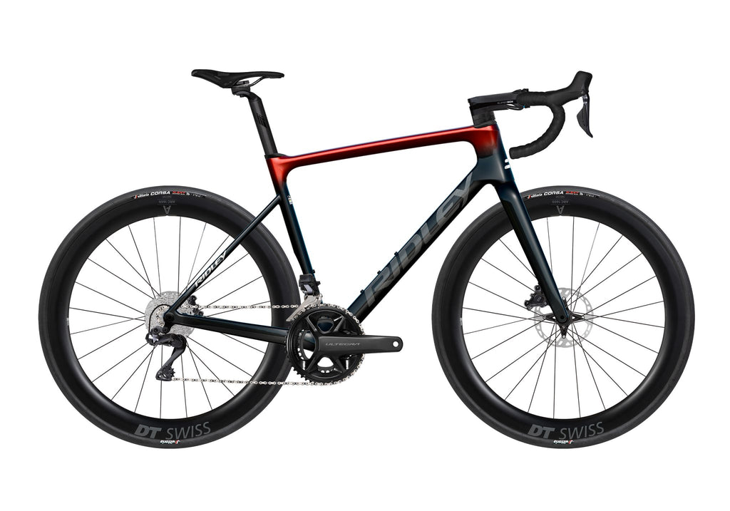 Ridley Falcn Shimano Ultegra DI2 2x12 – Black / White / Candy Red Metallic