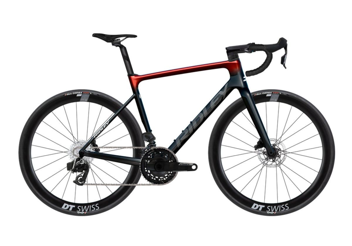 Ridley Falcn SRAM Force AXS 2x12 – Black / White / Candy Red Metallic