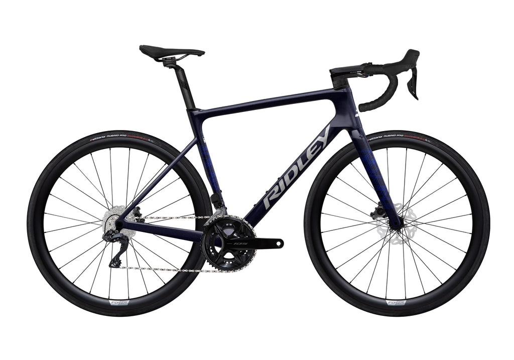 Ridley Falcn Shimano 105 R7150 12sp Di2 Carbon wheels – Dark Indigo / Silver
