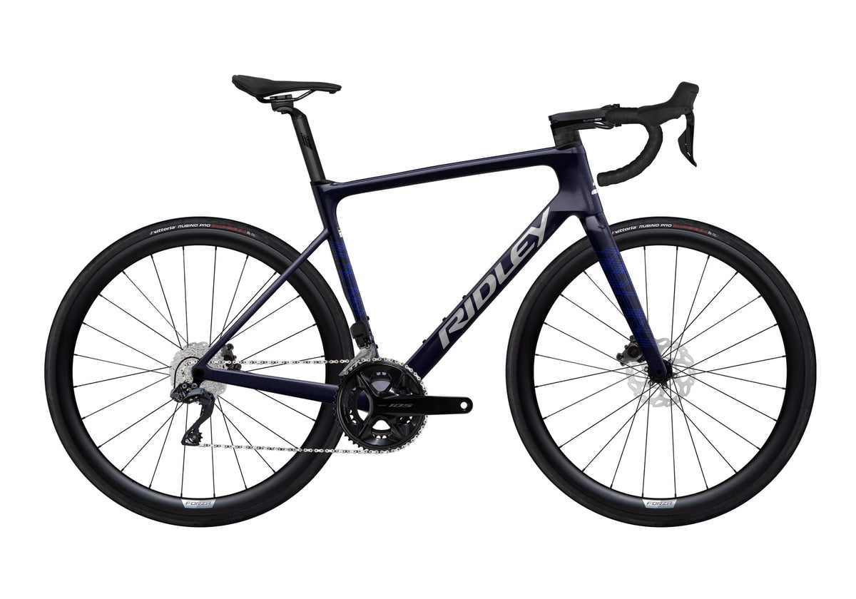 Ridley Falcn Shimano 105 R7150 12sp Di2 Carbon wheels – Dark Indigo / Silver