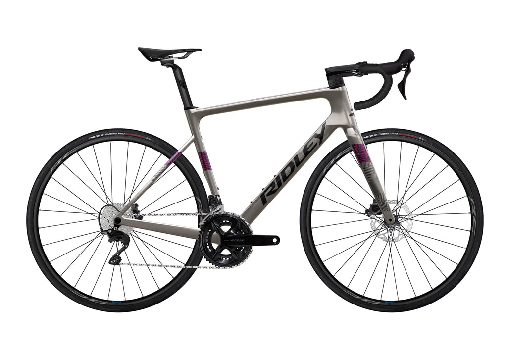 Ridley Falcn Shimano 105 - 2x12 – Autumn Grey / Black / Purple