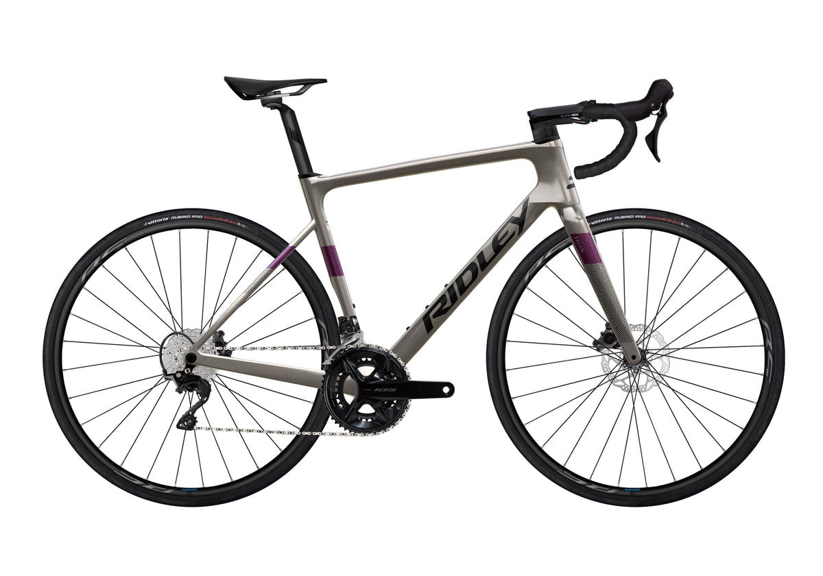 Ridley Falcn Shimano 105 - 2x12 – Autumn Grey / Black / Purple