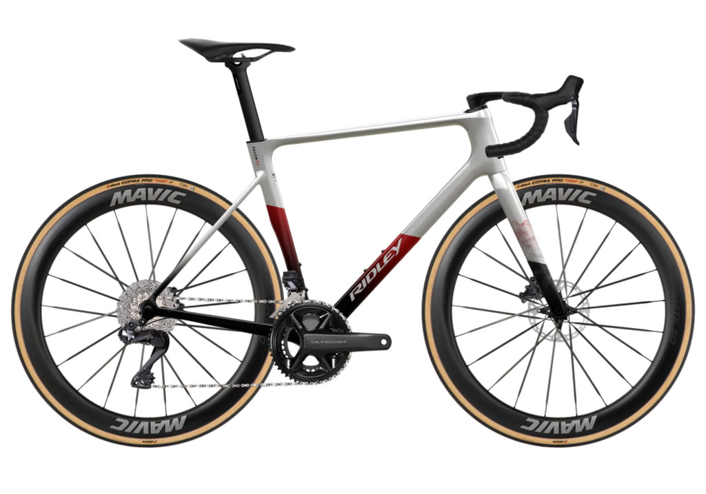 Ridley Falcn RS 2.0 Shimano Ultegra DI2 2x12 – Silver / Black / Candy Red Metallic