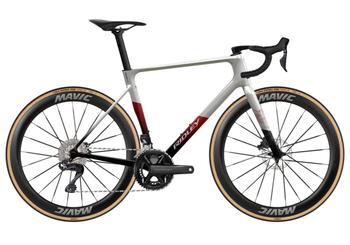 Ridley Falcn RS 2.0 Shimano Ultegra DI2 2x12 – Silver / Black / Candy Red Metallic