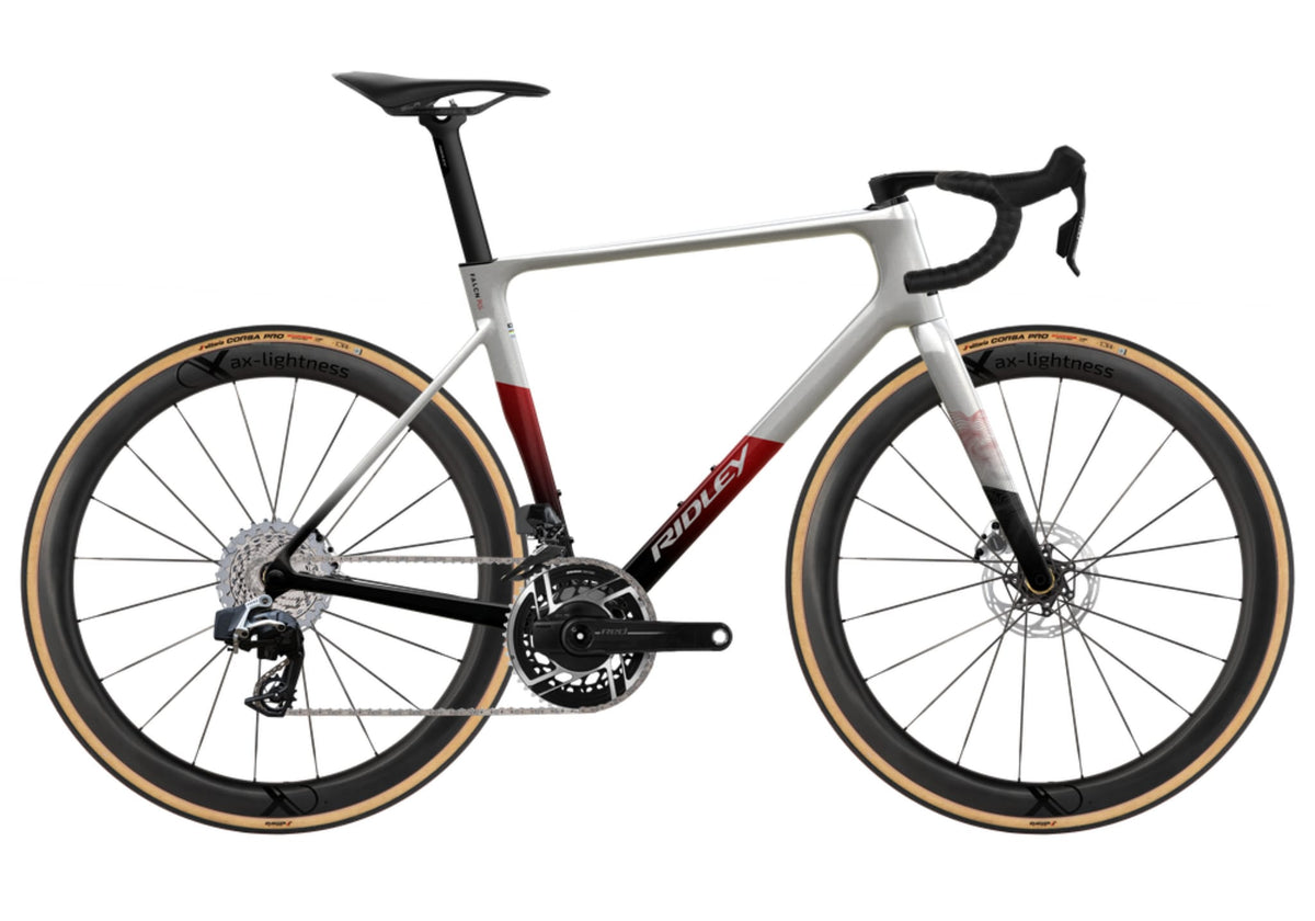 Ridley Falcn RS 2.0 SRAM Red AXS 2x12 – Silver / Black / Candy Red Metallic
