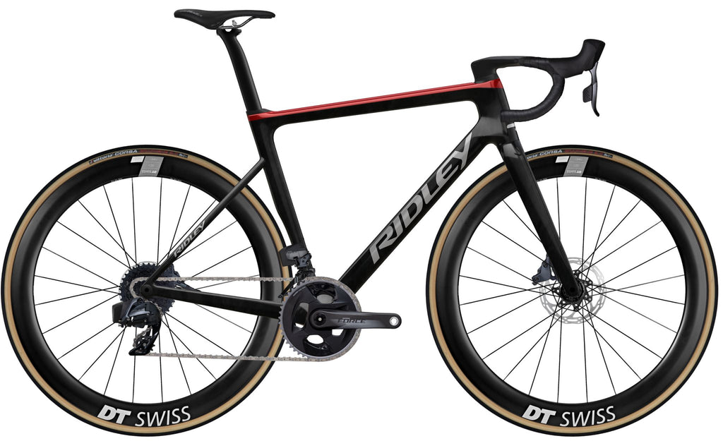 Ridley Falcn RS SRAM Red AXS 2x12 – UD Carbon / Silver / Candy Red Metallic