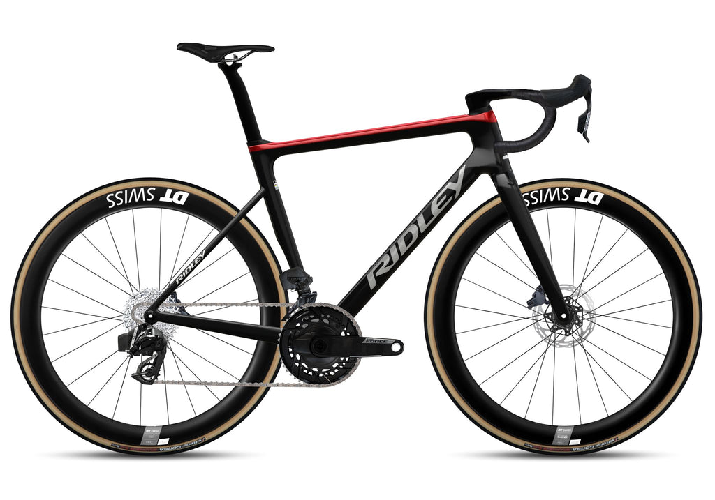 Ridley Falcn RS SRAM Force AXS 2x12 – UD Carbon / Silver / Candy Red Metallic