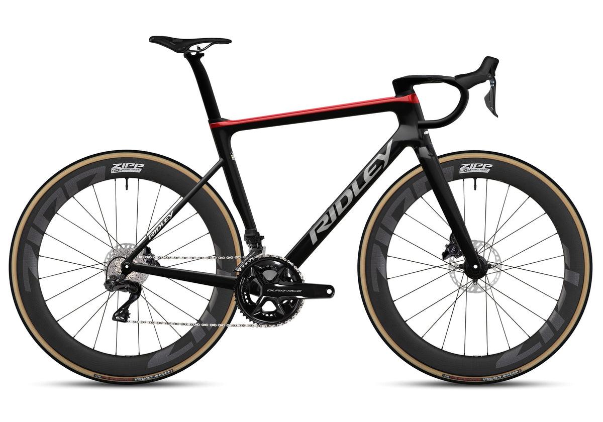Ridley Falcn RS Shimano Dura Ace DI2 2x12 – UD Carbon / Silver / Candy Red Metallic