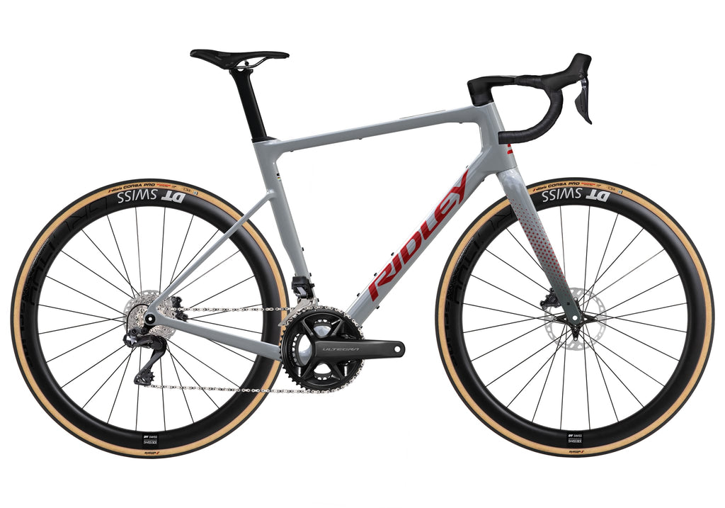 Ridley Grifn RS Road Shimano Ultegra DI2 2x12 – Battleship Grey / Candy Red Metallic