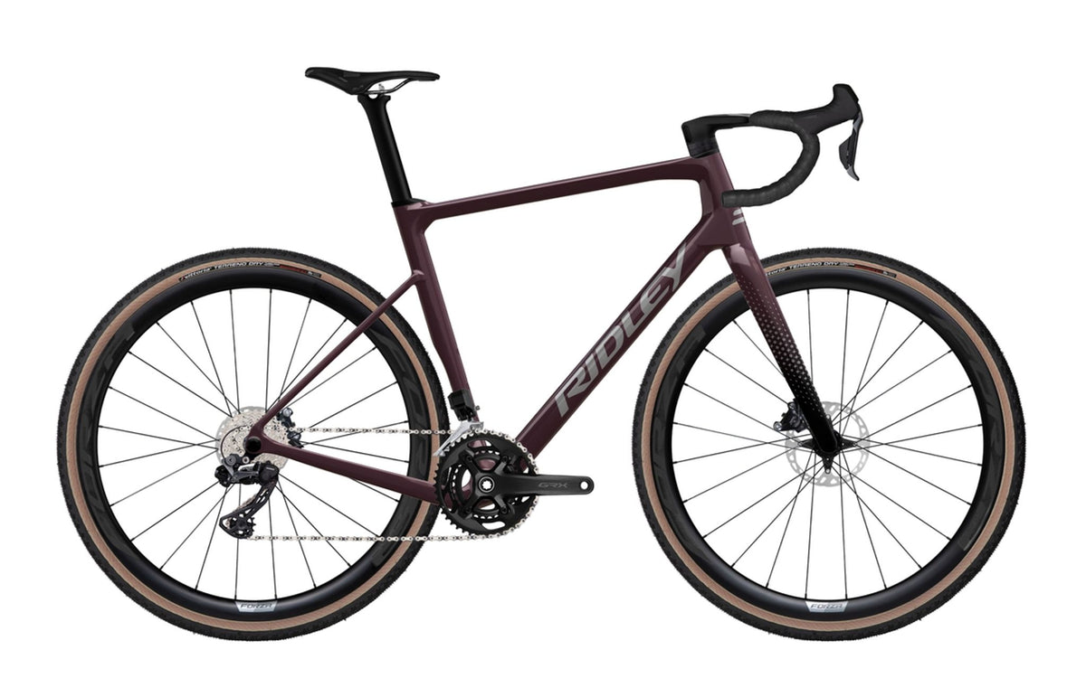 Ridley Grifn RS Gravel Shimano GRX800 DI2 2x – Dark Plum Metallic / Autumn Grey Metallic