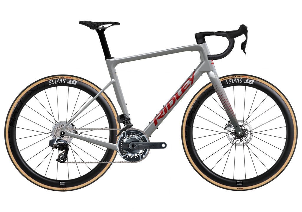 Ridley Grifn RS Road SRAM Red AXS 2x12 – Battleship Grey / Candy Red Metallic