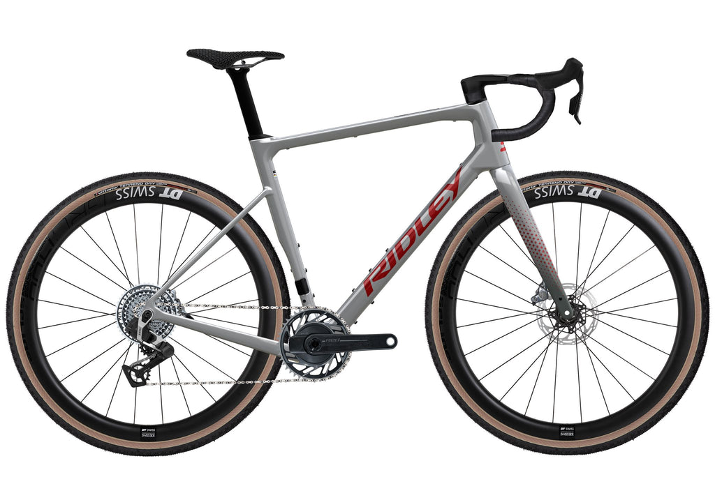 Ridley Grifn RS Gravel SRAM Red XPLR 1x13 – Battleship Grey / Candy Red Metallic