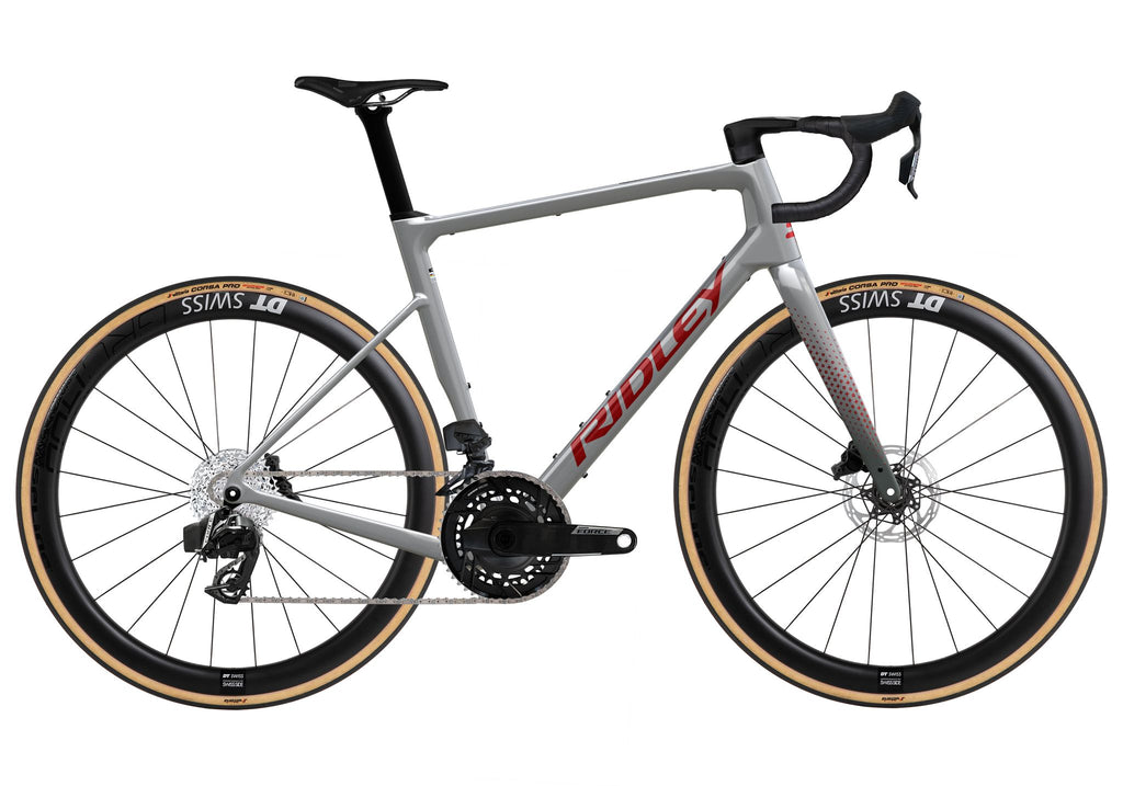 Ridley Grifn RS Road SRAM Force AXS 2x12 – Battleship Grey / Candy Red Metallic