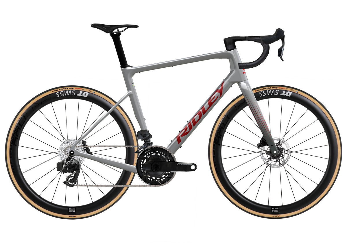 Ridley Grifn RS Road SRAM Force AXS 2x12 – Battleship Grey / Candy Red Metallic