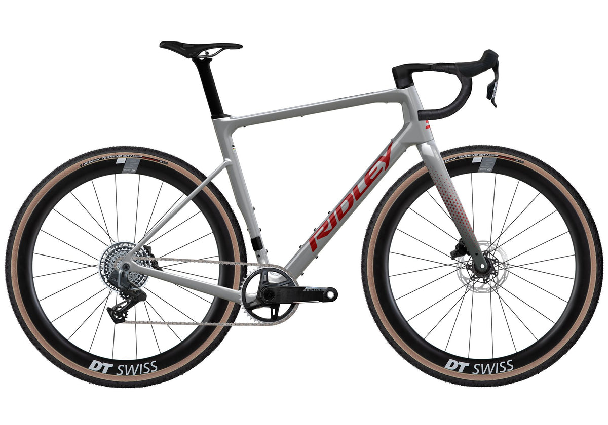 Ridley Grifn RS Gravel SRAM Force XPLR 1x13 – Battleship Grey / Candy Red Metallic