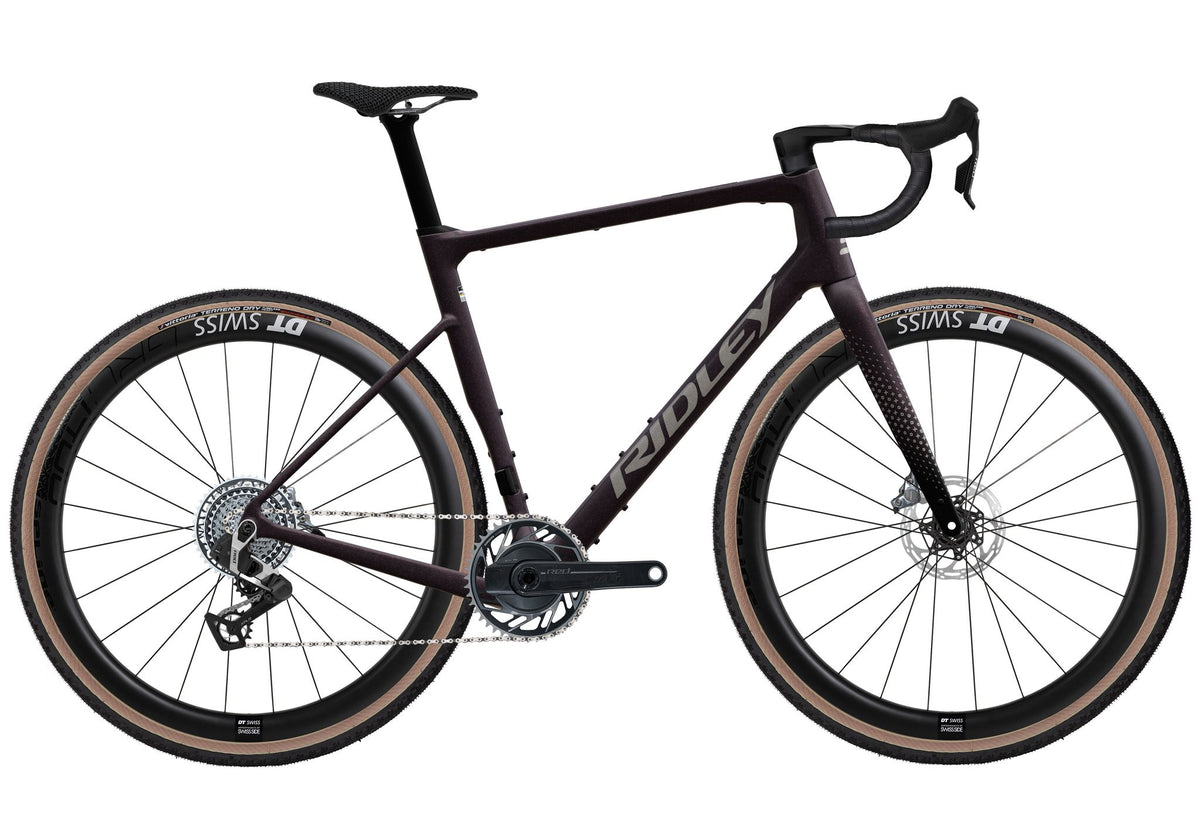 Ridley Grifn RS Gravel SRAM Red XPLR 1x13 – Dark Plum Metallic / Autumn Grey Metallic