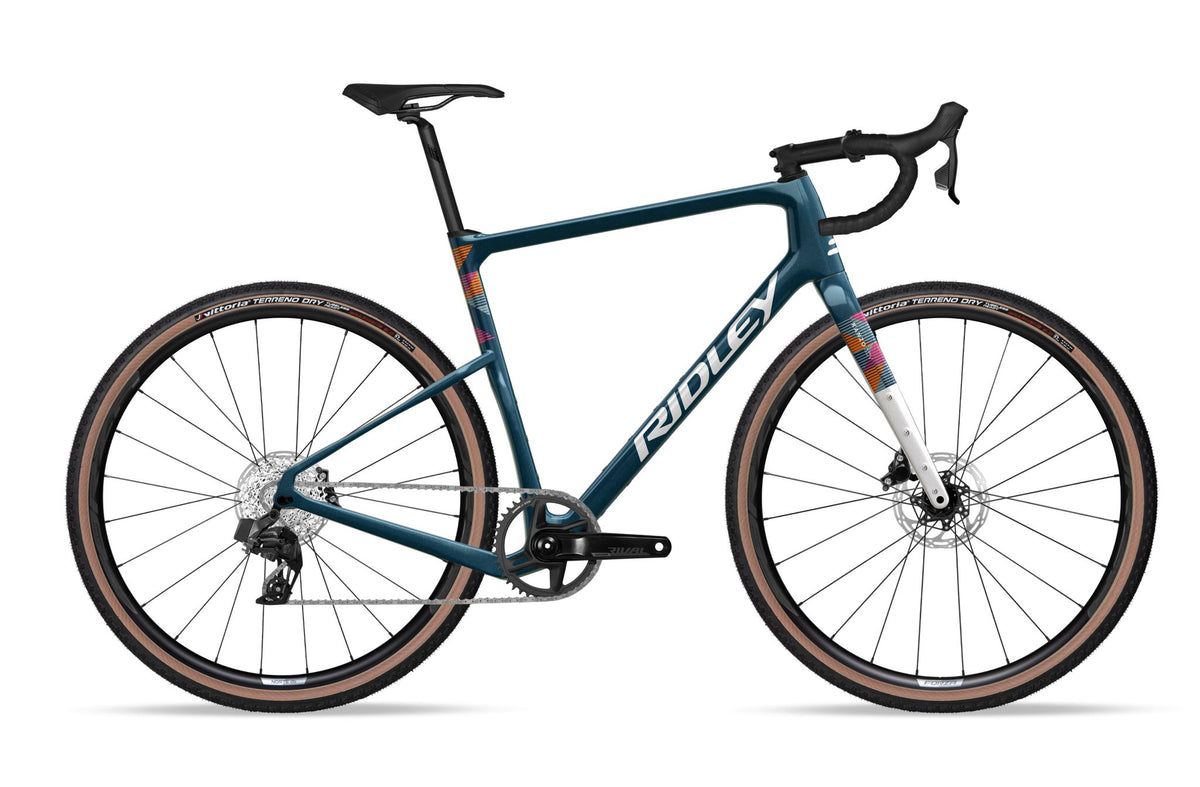 Ridley Kanzo Adventure SRAM Apex XPLR AXS 1x12 – 2026 – Jeans Blue Metallic / White
