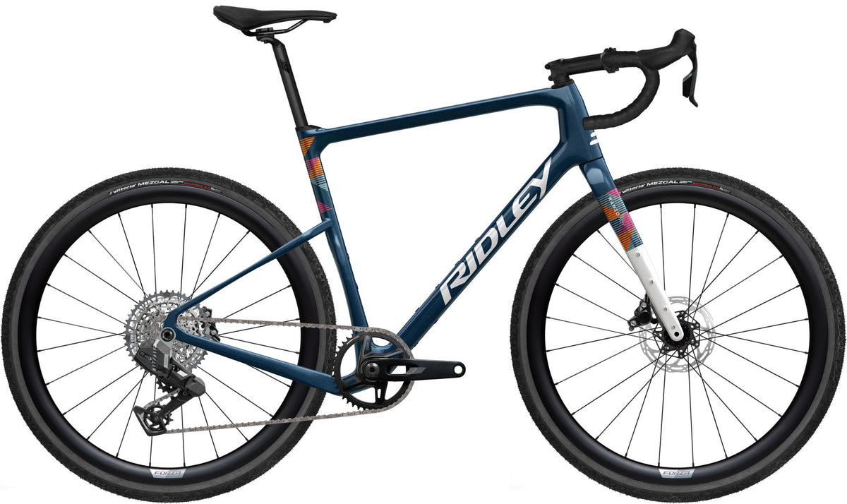 Ridley Kanzo Adventure SRAM Rival AXS - Transmission GX 1x12 – Jeans Blue Metallic / White
