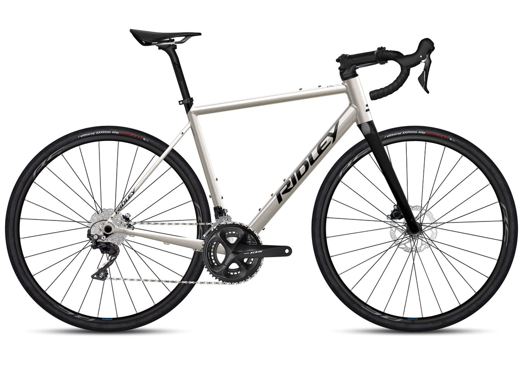 Ridley Grifn A Road Shimano 105 - 2x12 – Silver Chain Grey / Black