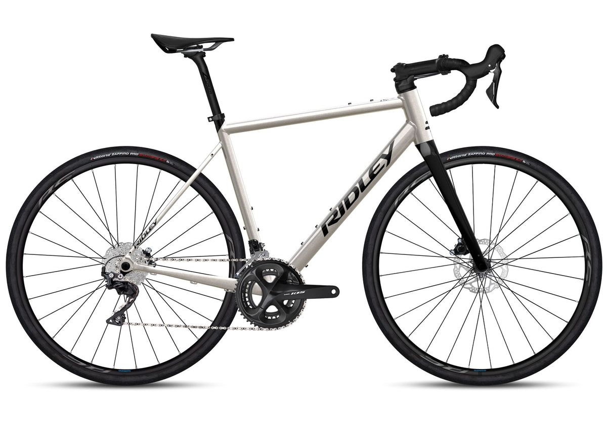Ridley Grifn A Road Shimano 105 - 2x12 – Silver Chain Grey / Black