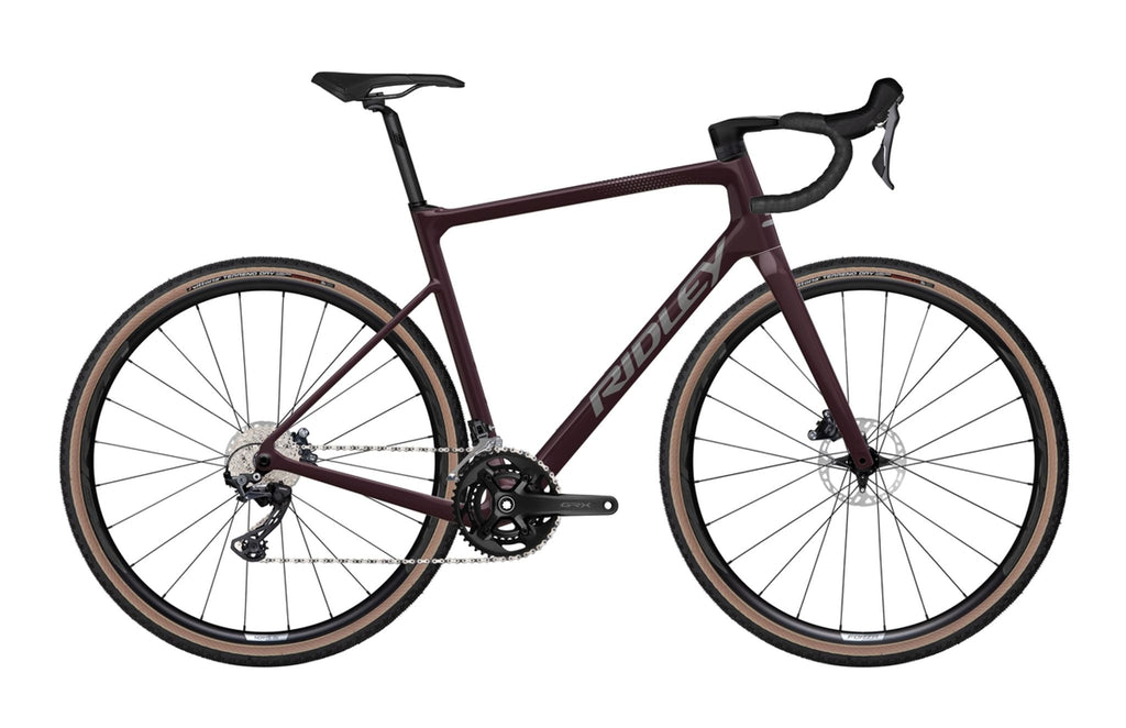 Ridley Grifn Gravel Shimano GRX800 2x12 – Dark Plum Metallic / Autumn Grey Metallic