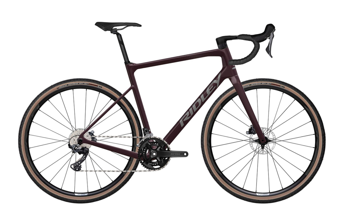 Ridley Grifn Gravel Shimano GRX800 2x12 – Dark Plum Metallic / Autumn Grey Metallic