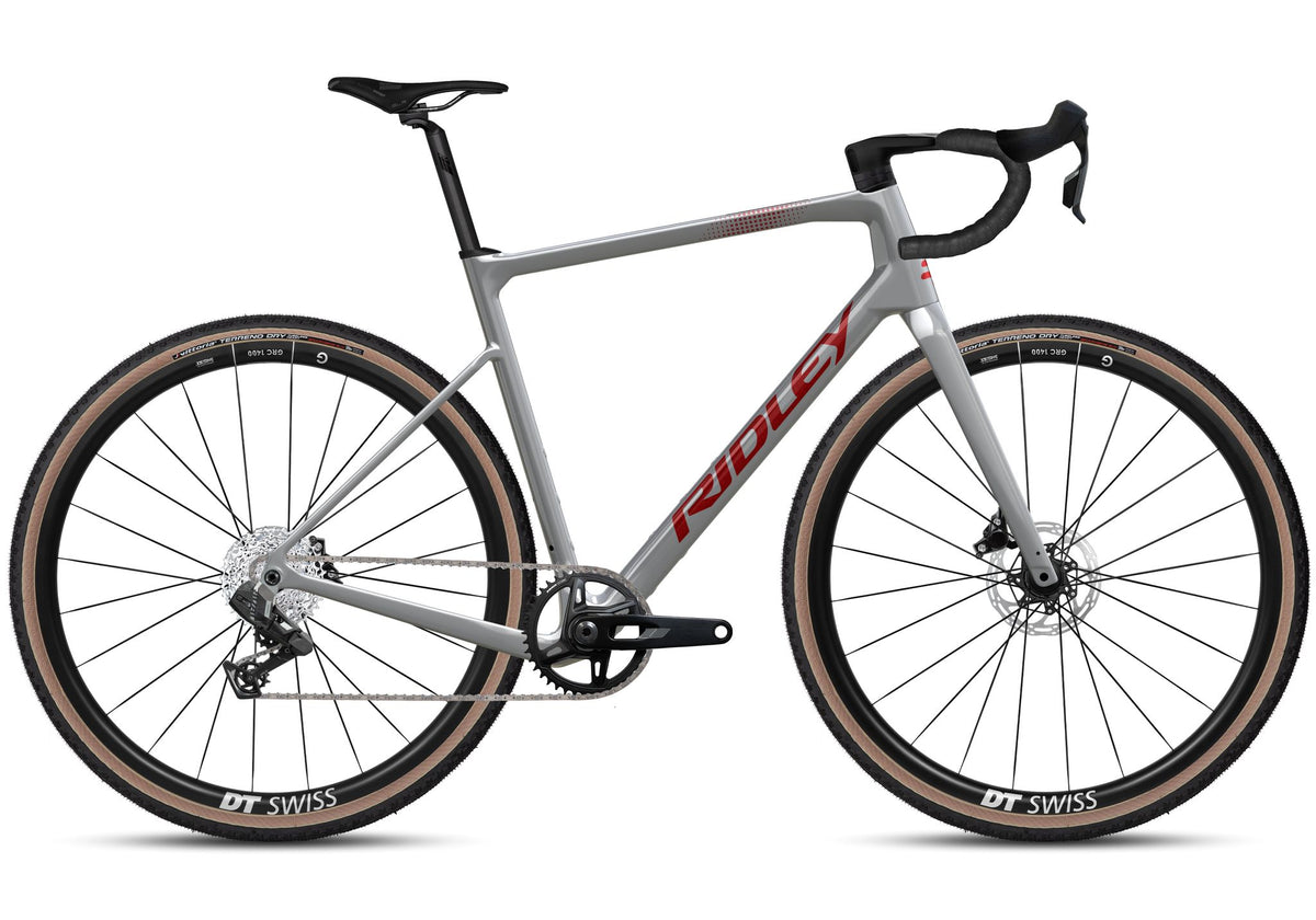 Ridley Grifn Gravel SRAM Rival XPLR 1x13 – Battleship Grey / Candy Red Metallic