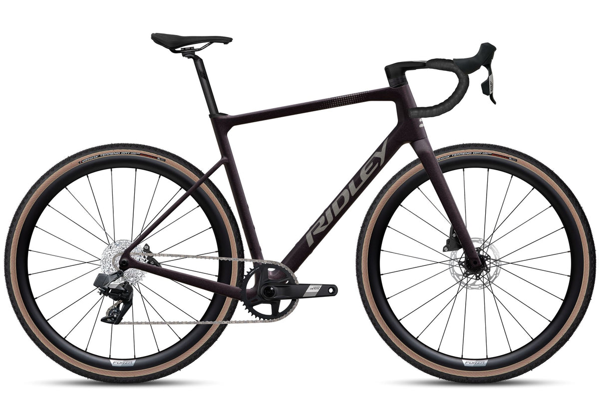 Ridley Grifn Gravel SRAM Apex XPLR AXS 1x12 – Dark Plum Metallic / Autumn Grey Metallic