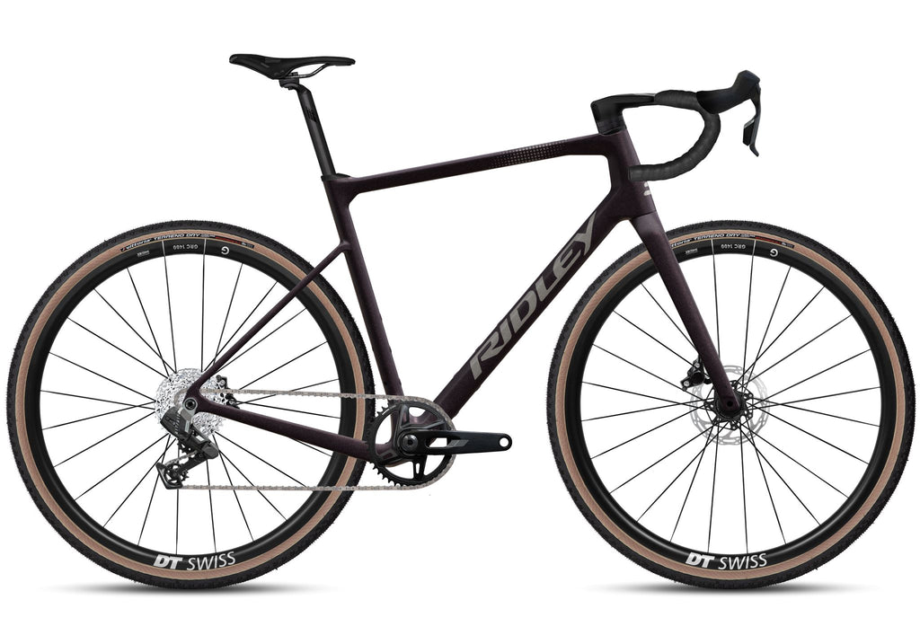 Ridley Grifn Gravel SRAM Rival XPLR 1x13 – Dark Plum Metallic / Autumn Grey Metallic