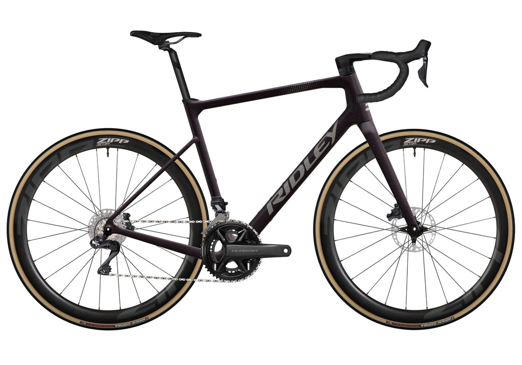 Ridley Grifn Road Shimano Ultegra DI2 2x12 – Dark Plum Metallic / Autumn Grey Metallic