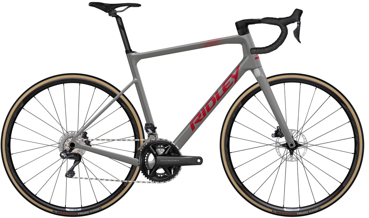 Ridley Grifn Gravel SRAM Apex XPLR AXS 1x12 – Battleship Grey / Candy Red Metallic