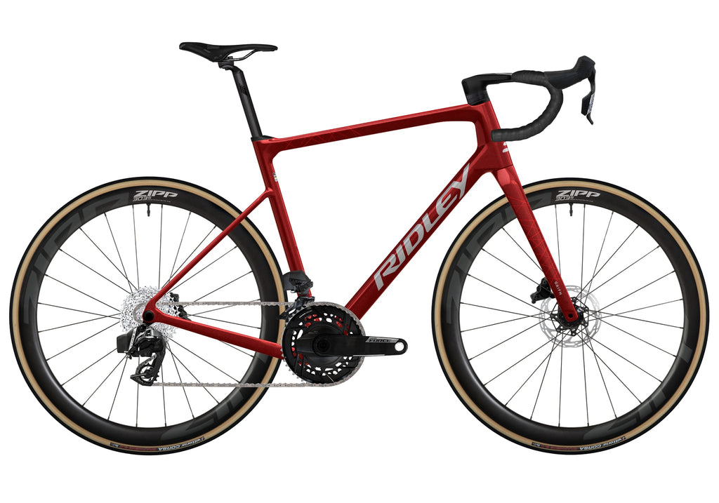 Ridley Grifn Road SRAM Force AXS 2x12 – Candy Red Metallic Silver