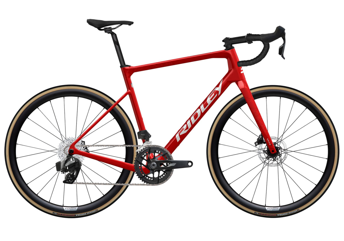 Ridley Grifn Road SRAM Rival AXS 2x12 – Candy Red Metallic Silver