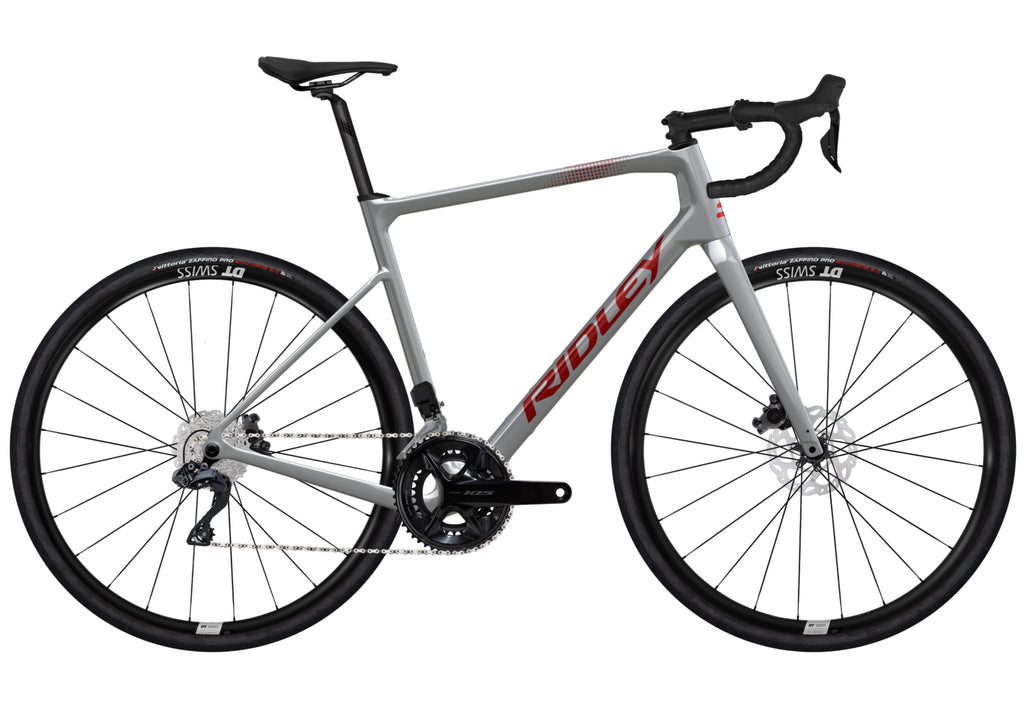 Ridley Grifn Road Shimano 105 DI2 2x12 – Battleship Grey / Candy Red Metallic
